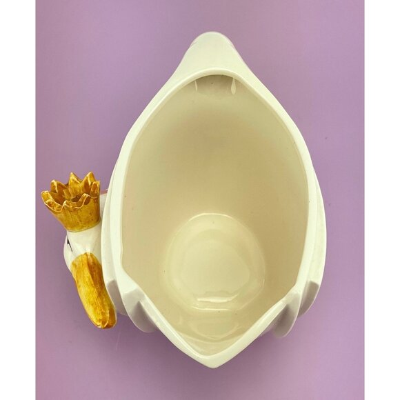 Vintage 80s swan creamer, Sigma Taste Setter vase, pitcher - Picture 8 of 10